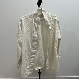 Oak and fort white trench jacket with minor stain